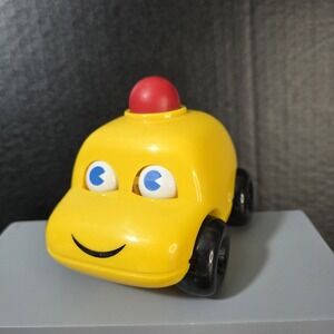 Vintage Ambi Toys 1979 Baby's First Car Yellow With Eyes Seen In Baby Einstein